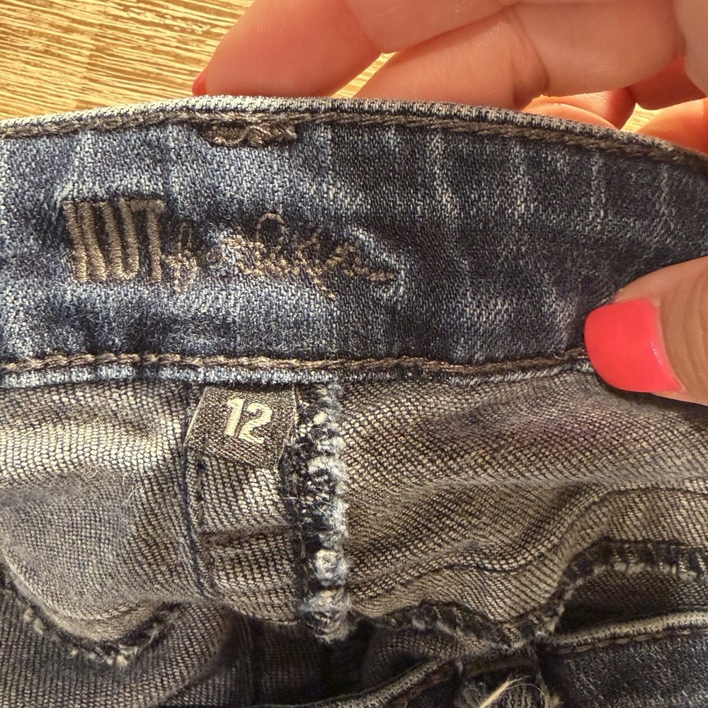 Kut From The Kloth Stevie Straight Leg Dark Wash Jeans Size 12 - Picture 8 of 12